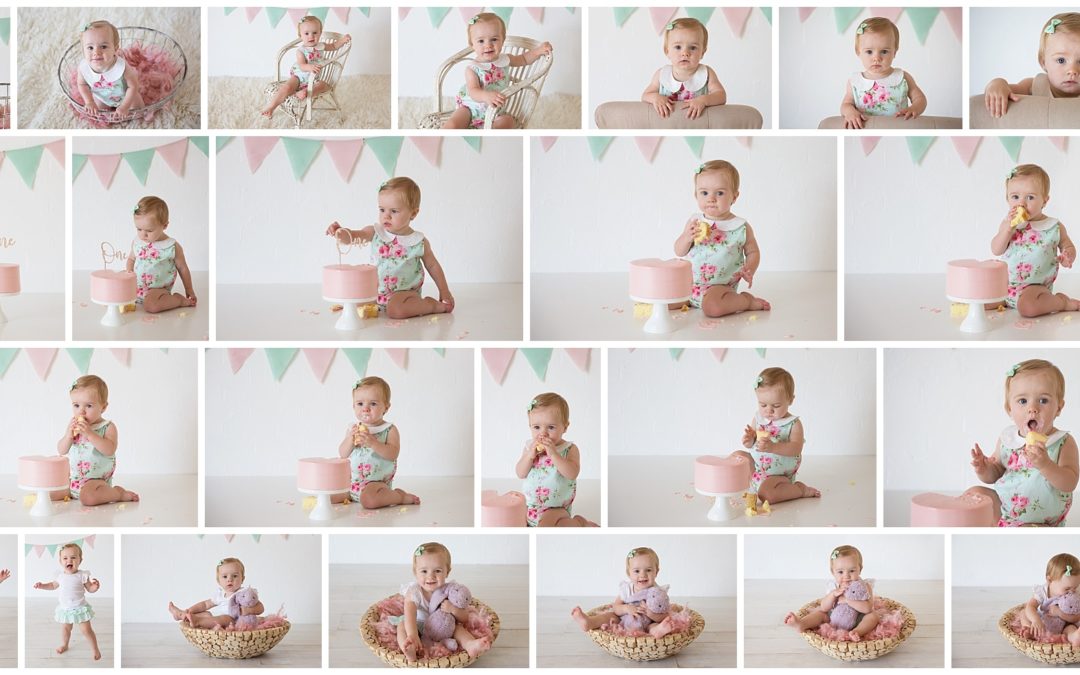 Ivy turns one and celebrates with a cake smash photography session