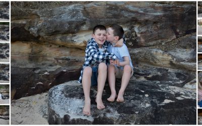 The boys at the Beach – Callum and Lachlan